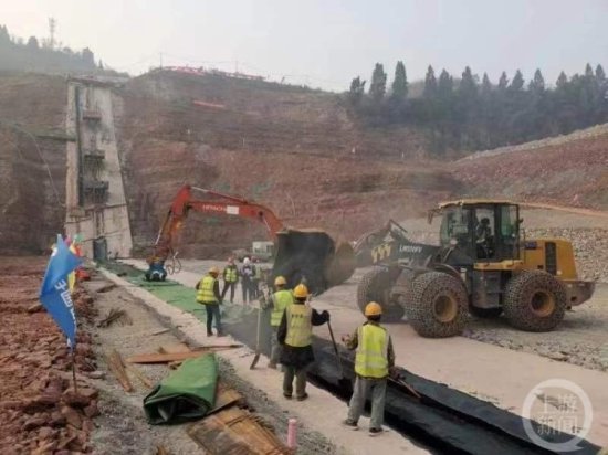 重庆首个中型在线调蓄水库关键分部工程开建