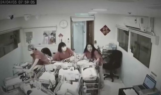 感人！台湾一医院多名护理师在震时用身体保护新生儿