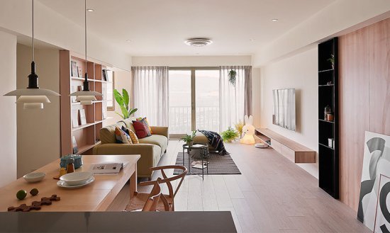 115㎡<em>清新北欧</em>风，旧公寓翻新变身，开放式设计令人舒适！