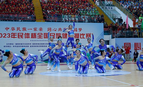 2023年民体杯全国民族<em>健身操</em>比赛在宜宾珙县举行
