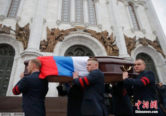 俄遇刺大使葬礼在莫斯科<em>救世</em>主基督大教堂举行