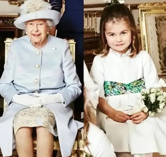 夏洛特公主长开了！7岁五官越长越像奶奶戴妃，气场却超像英女王