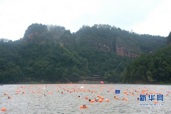 <em>泰宁县</em>举办第三届<em>大金湖</em>公开水域游泳赛